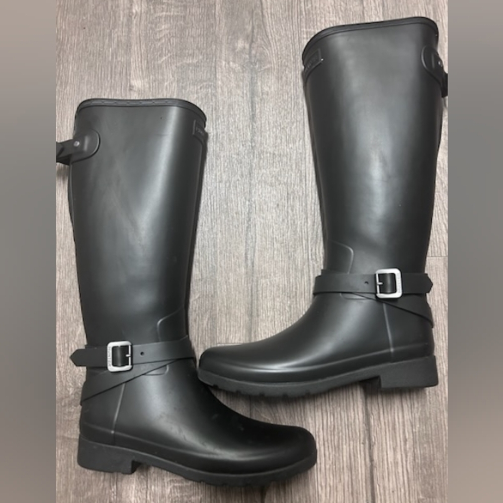 🆕 HUNTER "REFINED TALL WELLINGTON BOOTS - Picture 9 of 13